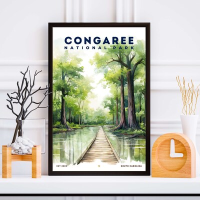Congaree National Park Poster, Travel Art, Office Poster, Home Decor | S8 - image5